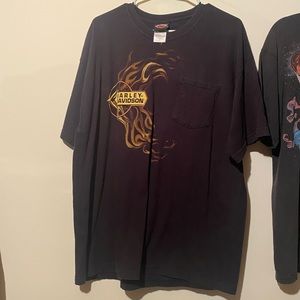 2006 Harley-Davidson Flames Shirt w/ Pocket Tee